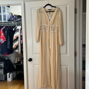 Boho button up dress